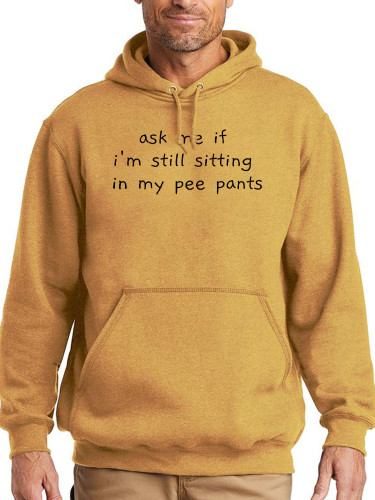 Walker Ask Me If I'm Still Sitting In My Pee Pants Hoodie Midwight Over Size 5XL Pocket String Hoodie For Men