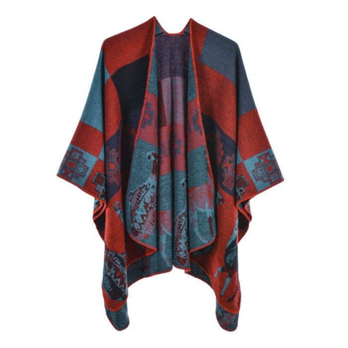 2021 New Shawl Jacquard Cloak Women Large Size Wrap Autumn Winter Foulard Thick Imitation Cashmere Scarf Cachecol Feminino