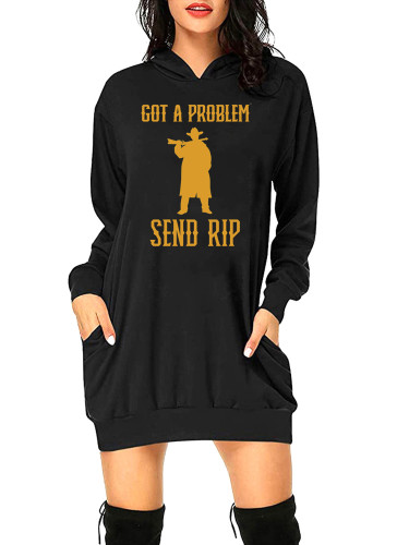 Rip And Beth Quote Got A Problem Send Rip Pocket Women's Hoodies