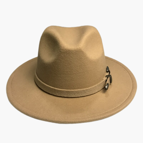 Winter Panama Hat Women Elegant Felt Caps Male Vintage Trilby Hat Wide Brim Fedora CAPS with Belt Chapeau Homme Feutre