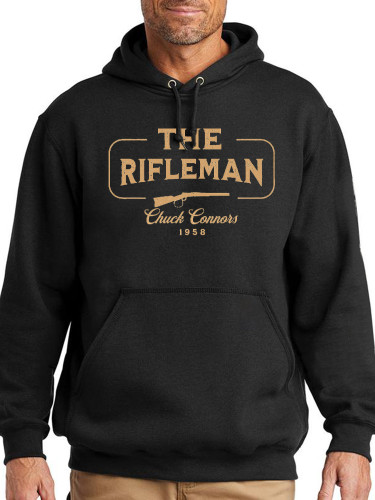 The Rifleman Chuck Connom 1958 Hoodie Midwight Over Size 5XL Pocket String Hoodie For Men
