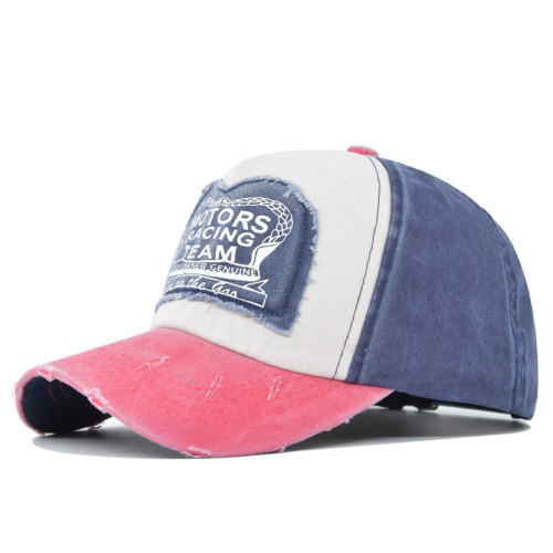 2020 Vintage washed baseball cap duck tongue cap used baseball cap MOTORS printed hat
