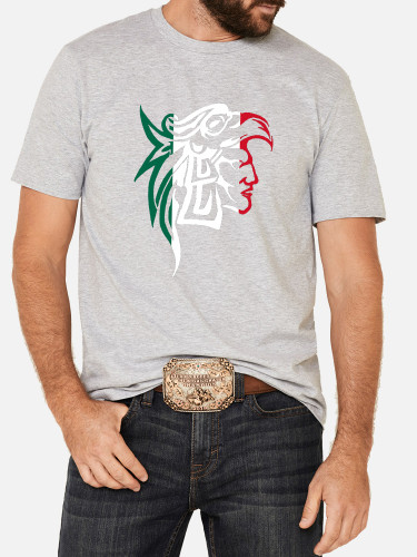 Aztec Native Eagle Bird Classic Men's Cotton T-Shirt