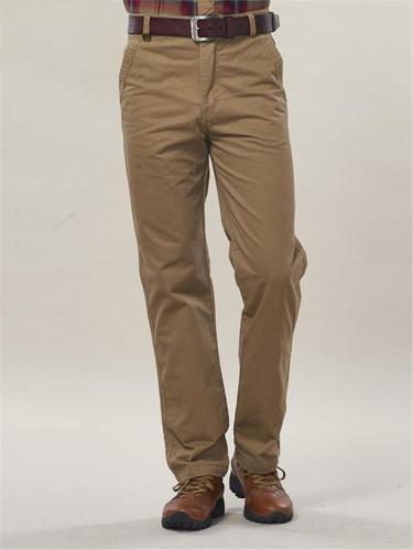 Mens Casual Business Warm Loose Straight Pants