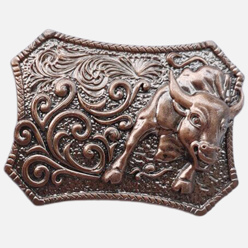 Vintage Western Belt Buckles Zinc Alloy3D Bull Head Size 9.5X7.2Cm