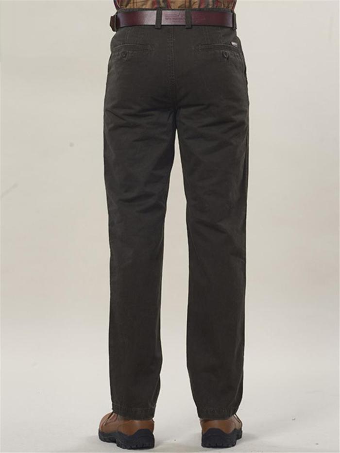 Mens Casual Business Warm Loose Straight Pants