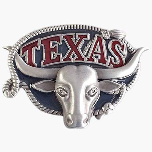 Western Style Belt Button Texas Mavericks Head
