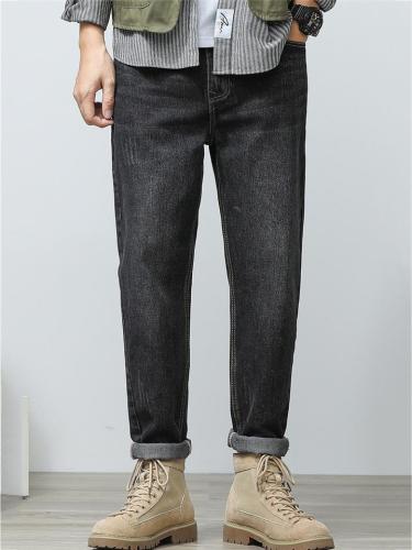 Vintage Loose Casual Straight Denim Trousers