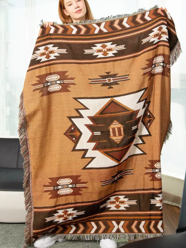 Picnic Camping Sofa Blanket RV Blanket Aztec Navajo Blanket and Throws Tribal Blankets for Couch Bed Living Room Chair
