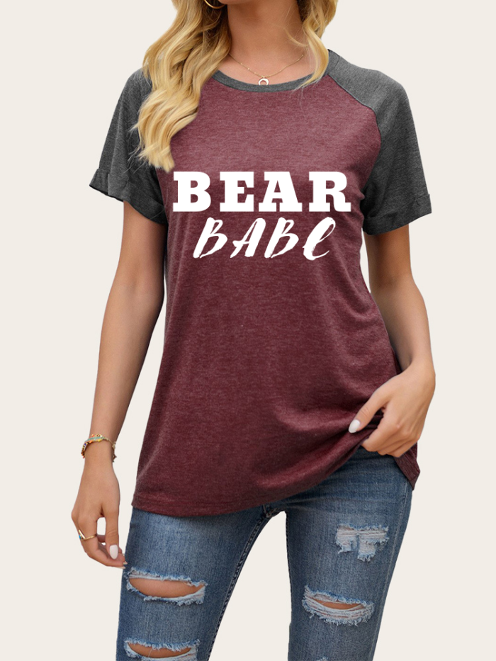 Cowgirl Cute Country Concert Outfits Idea 2022 Bear Babe Short Sleeve Tee Shirt