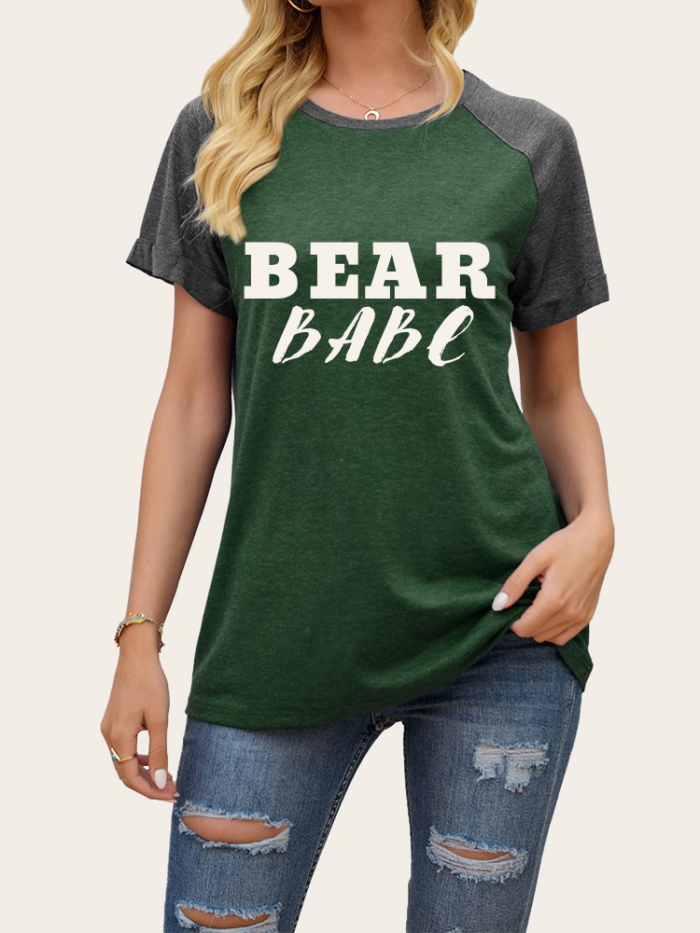 Cowgirl Cute Country Concert Outfits Idea 2022 Bear Babe Short Sleeve Tee Shirt