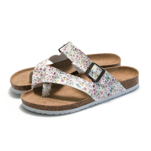 Summer Outer Wear Ladies Cork Big Buckle Slippers Tide Water Loose Sandals Students Beach Shoes