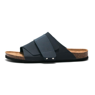 Cork Slippers Men Unisex Big Buckle Sandals And Slippers Beach Shoes Outer Wear