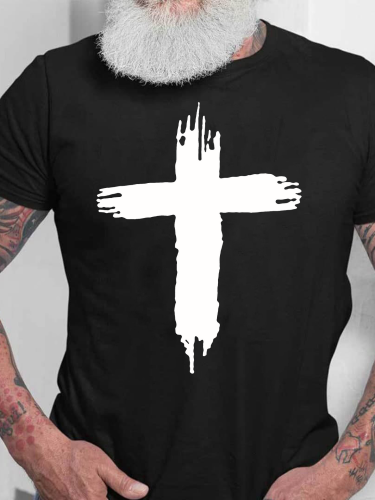 Jesus Has My Back Funny Saying Men Loose Cutting T-Shirt Top