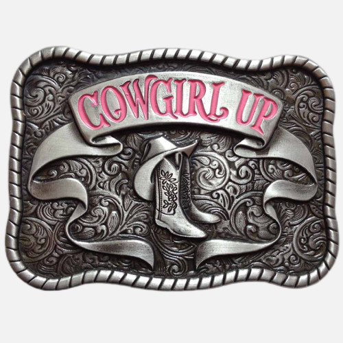 COWGIRL UP Cowgirl Belts With Horse Or Boot And Buckles