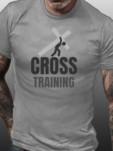 Cross Training Funny Print Gym Shirts&Tops