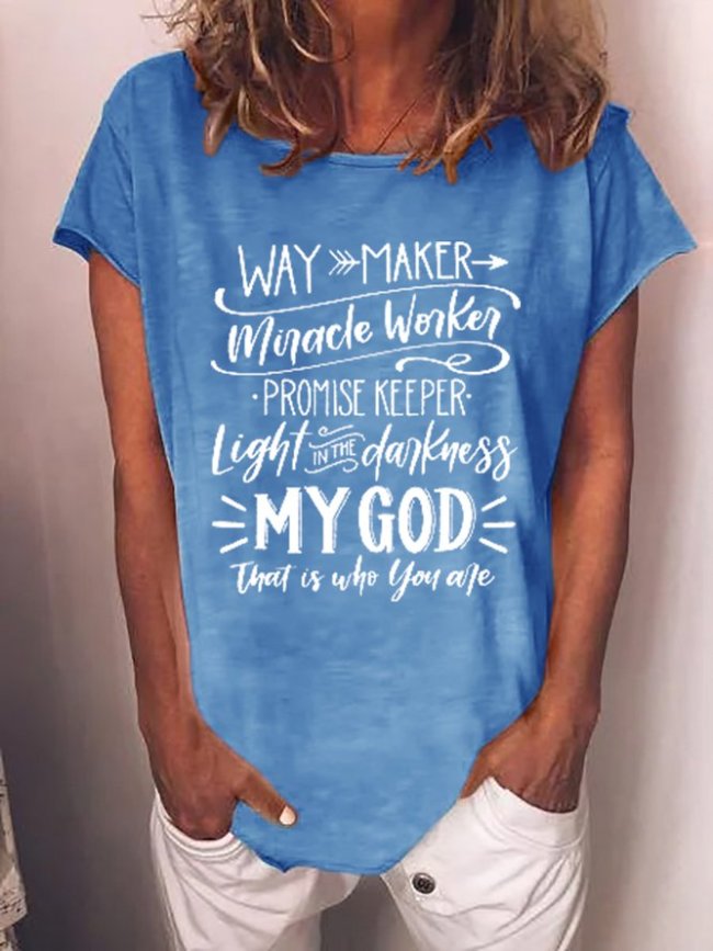 Way Maker Miracle Worker Promise keeper Light In The Darkness Tee