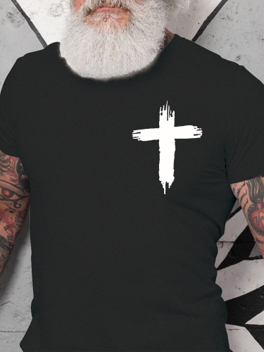 Faith Love Freedom Shirt S-5XL Oversized Men's Short Sleeve T-Shirt Plus Size Casual Loose Shirt