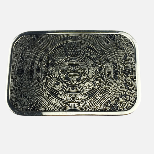 Aztec Calendar Stone Western Style Belt Buckle indian belt buckle Size: 9.0X6.0CM