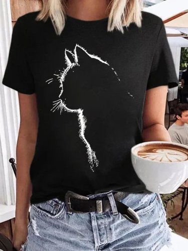 3D Cat Women's Short Sleeve T-Shirt