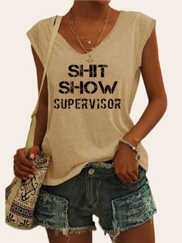 Shit Show Supervisor Shirt Tank Top