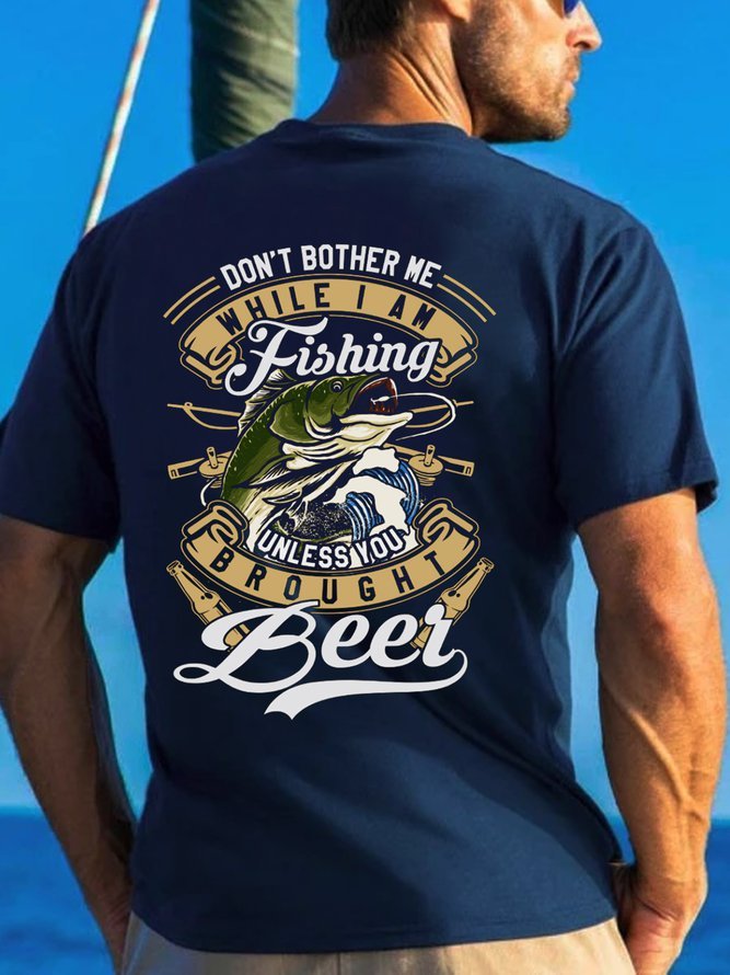 Unless You Brought Beer Funny Fishing T-shirt