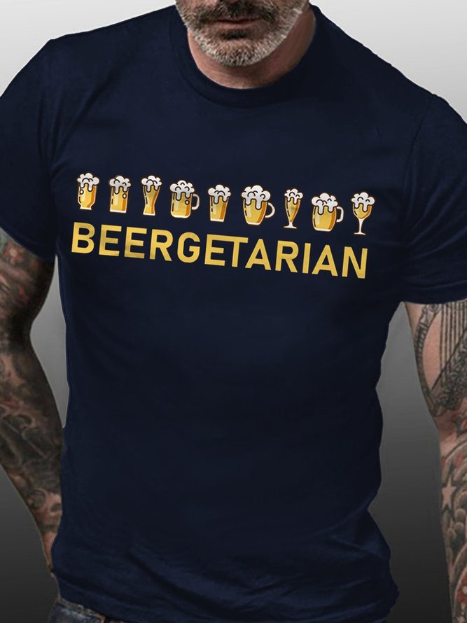 Beer Lover Cotton Short Sleeve T-Shirt