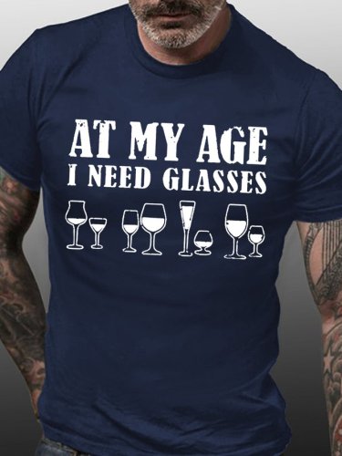 Guys My Age Need Glasses Men's Short Sleeve T-Shirt
