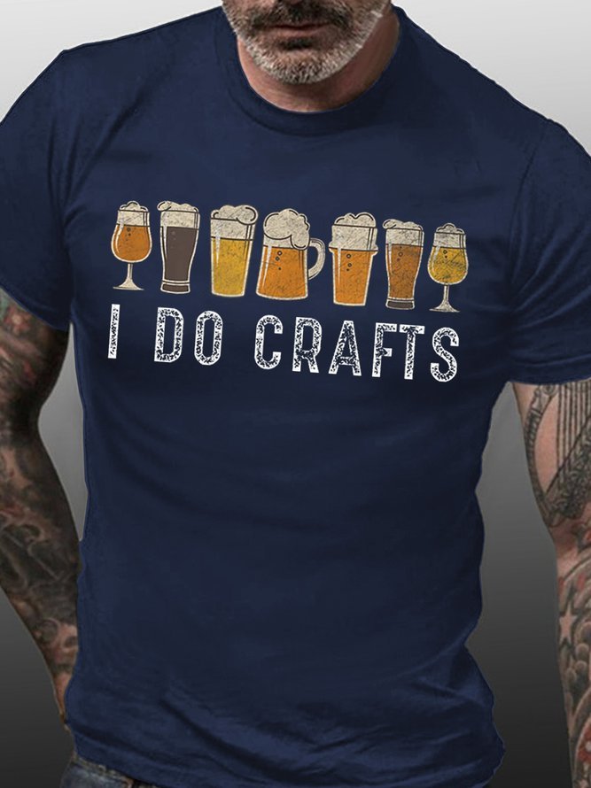 Craft Beer Vintage Casual Short sleeve T-shirt