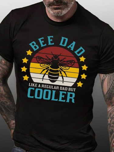 Bee Dad Funny Casual Short sleeve T-shirt