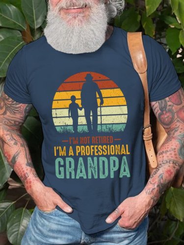 Retired Grandpa Casual Short Sleeve Short sleeve T-shirt
