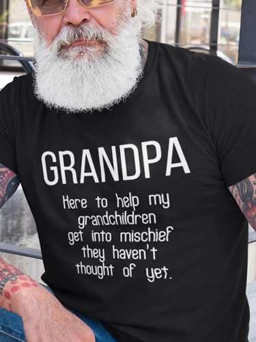 Funny Grandpa Short Sleeve Vintage Short Sleeve T-Shirt