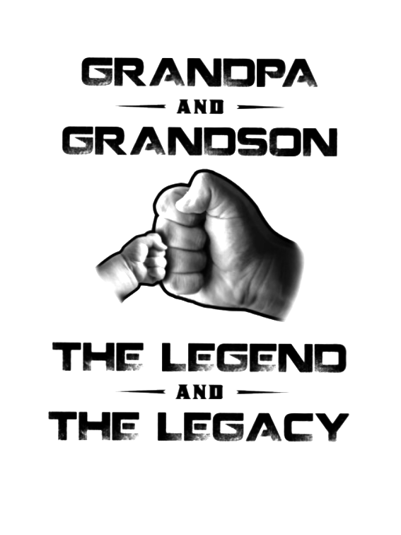 Grandpa And Grandson The Legend And The Legacy Funny T-shirt