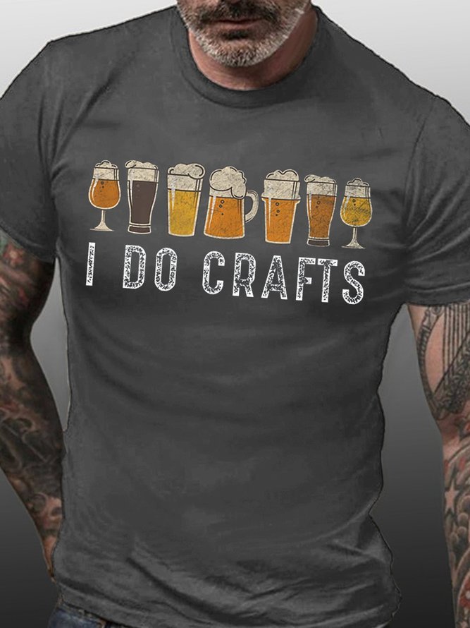 Craft Beer Vintage Casual Short sleeve T-shirt