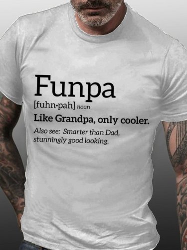 Funpa Like Grandpa Only Cooler Men's T-shirt