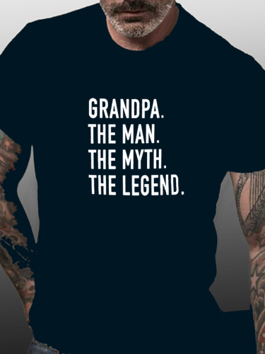 Grandpa Is The Man The Myth The Legend Shirt&Tops