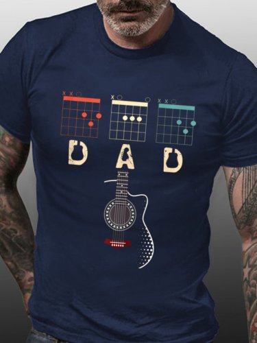 Guitar Chord Music Dad Father‘s Day T-shirt