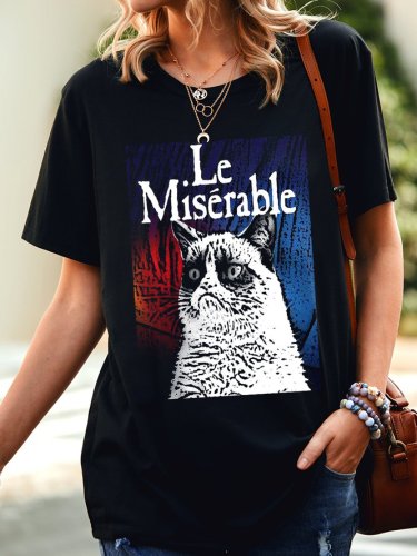 Les Le Miserable Grumpy Cat Funny T Shirt