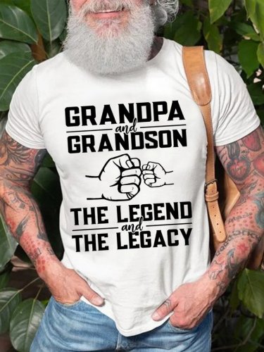 Grandpa And Grandson Men's Short sleeve T-shirt