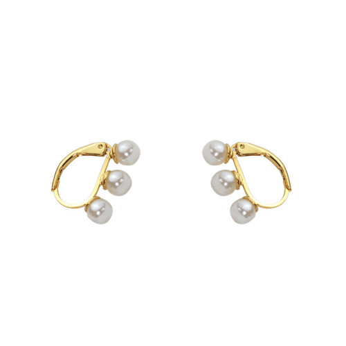 Pearl Earrings Women'S Fashion Style Versatile Earrings Simple Personality Light Luxury Niche Design Earrings