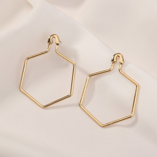 Jewelry Exaggerated Fashion Safety Pin Earrings Simple And Versatile Geometric Pin Earrings Women