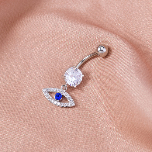 Accessories Hot Selling Personality Exaggeration Micro Set Eyes Devil'S Eye Navel Nail Zircon Piercing Navel