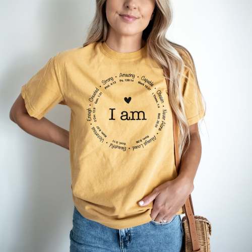 I Am Inspiration Tee I am Powerful Strong Amazing Shirt