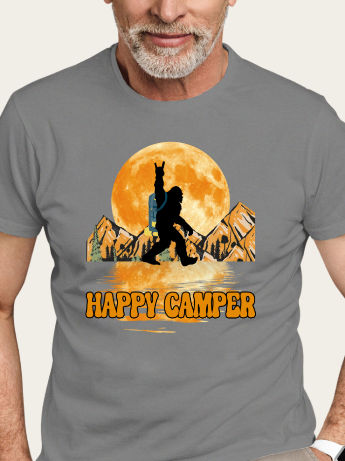 Happy Camper Plus Size Casual Loose Shirt
