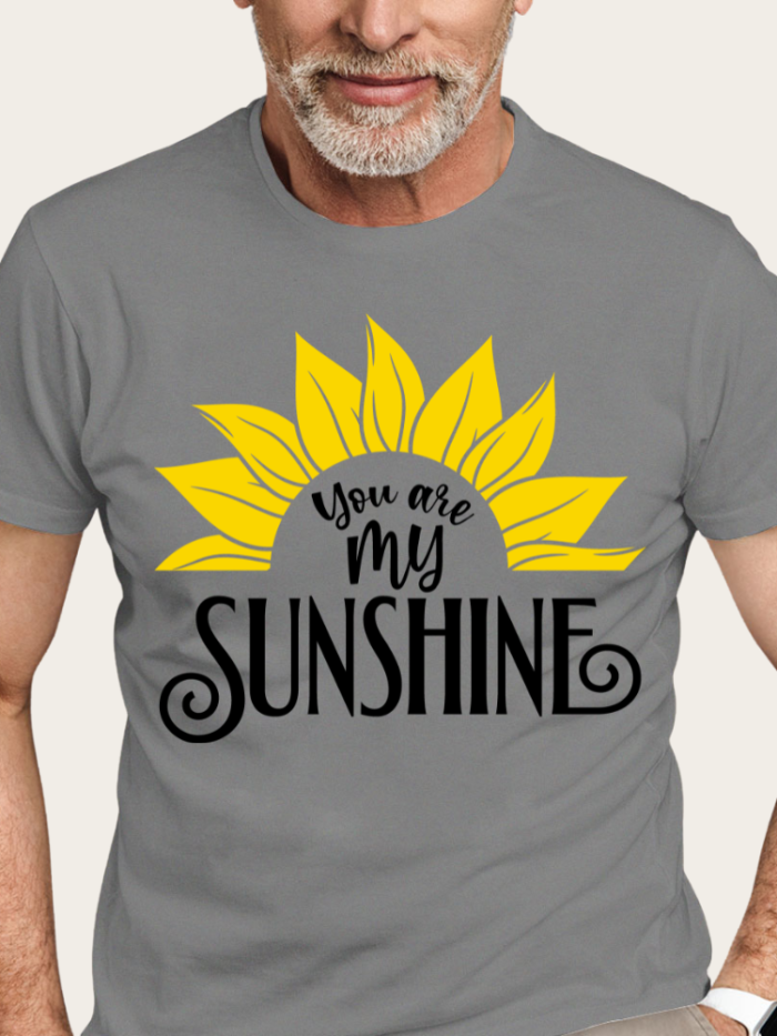 You Are My Sunshineplus Size Casual Loose Shirt