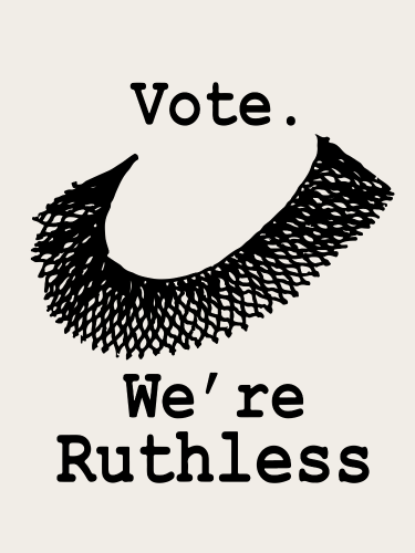 Vote, We Are Ruthless, Pro Choice Shirt, Womens Rights Tee, Womens Rights Shirt, Pro Choice Shirt, Feminist Shirt, V Neck Wide Cuff  Women Tunic Shirt