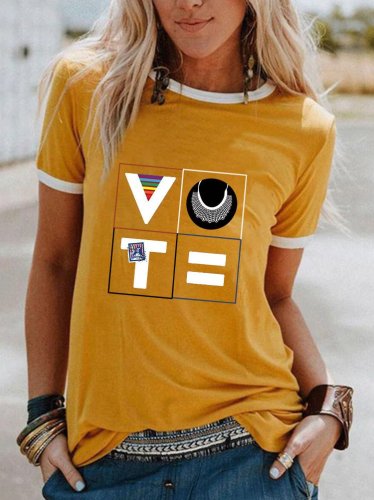 Women's Vote RBG Print T-Shirt