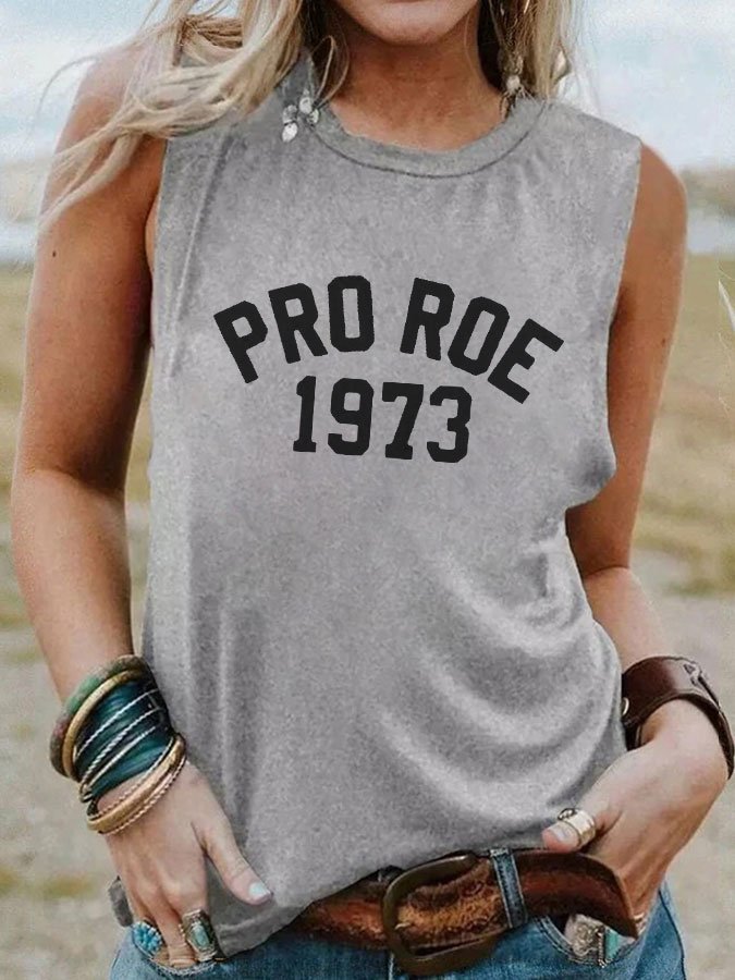 Women's Pro Roe 1973 Print Sleeveless T-Shirt