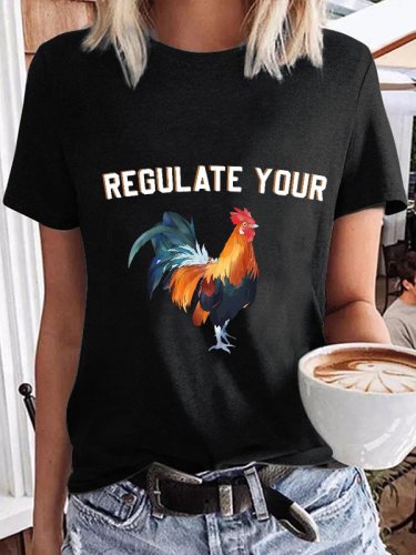 Women's Regulate Your C*ck Printed T-Shirt