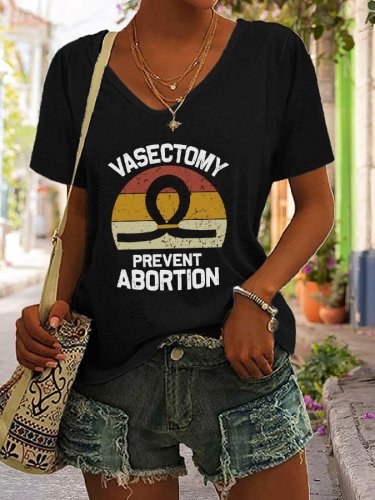 Vasectomy Prevent Print T-Shirt